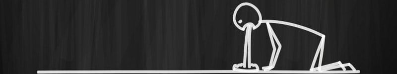 Comicfigur übergibt sich